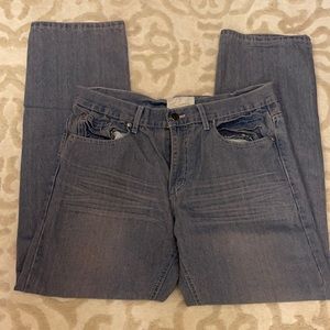 ⭐️Brooklyn Express Jeans⭐️distressed w/ pink hues